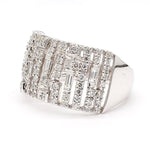 14K 0.68ct Lab Grown Diamond Baguette Cut Cocktail Ring