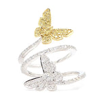 0.96ct Fancy Yellow Diamond Round Cut Cocktail Ring in 18K Solid Gold | Riyanika
