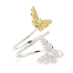 14K 0.96ct Lab Grown Yellow Diamond Round Cut Cocktail Ring