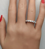 14K 2.51ct Lab Grown Diamond Round Cut Eternity Band
