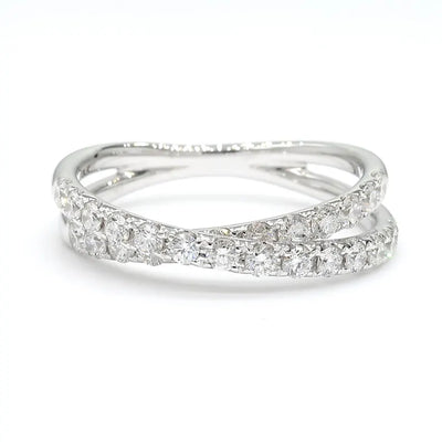 18K Solid Gold Round Lab Grown Diamond 0.69 Carat Cocktail Band | Riyanika Jewels