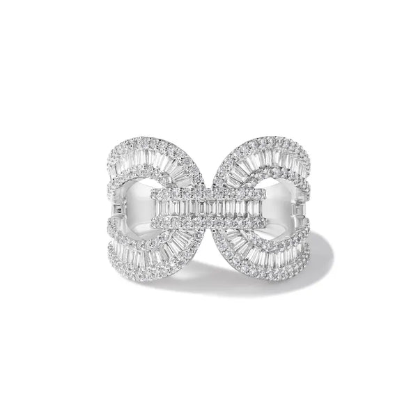 14K 1.8ct Lab Grown Diamond Baguette Cut Ring