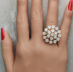 2.75ct Lab Grown Diamond Round Cut Cocktail Ring in 18K Solid Gold | Riyanika