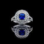 14K 2.4ct Lab Grown Diamond Cushion Cut Cocktail Ring