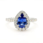 14K 1.92ct Lab Grown Diamond Pear Cut Cocktail Ring