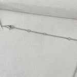 18K Solid Gold Marquise Diamond Prong Chain Necklace - Side View | Riyanika Jewels