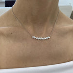 14K Lab Grown Diamond Round Cut Pendant Necklace