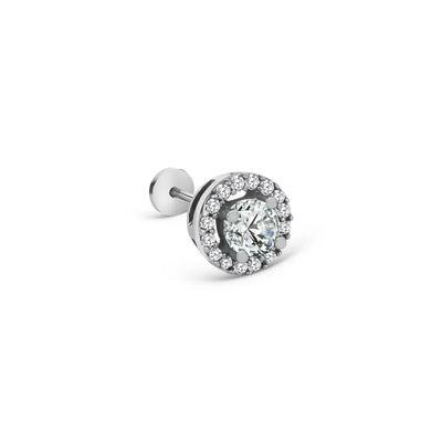 14K Lab Grown Diamond Solitaire Stud Earrings