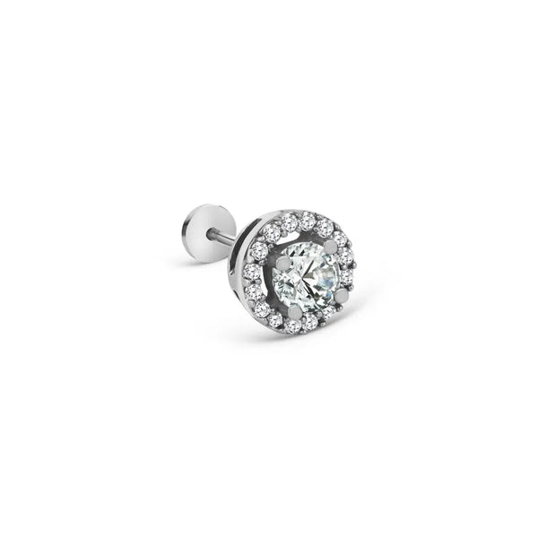 14K Lab Grown Diamond Solitaire Stud Earrings