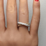 0.5ct Lab Grown Diamond Round Cut Cocktail Band in 18K Solid Gold | Riyanika