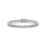 14K 7ct Lab Grown Diamond Twisted Tennis Bracelet