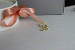 14K Lab Grown Diamond Emerald Cut Bezel Earrings