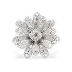 1.11ct Lab Grown Diamond Asscher Cut Cocktail Ring in 18K Solid Gold | Riyanika