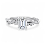 1.5ct Lab Grown Diamond Engagement Ring in 18K Solid Gold | Riyanika