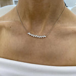18K Gold Round & Marquise Lab Grown Diamond Pendant Necklace | Riyanika Jewels
