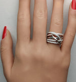 0.81ct Lab Grown Diamond Round Cut Cocktail Ring in 18K Solid Gold | Riyanika