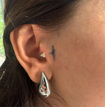 14K Lab Grown Diamond Bezel Earrings