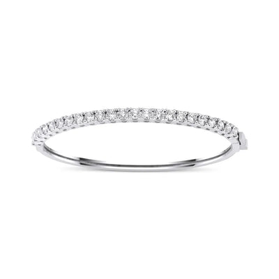 14K 2.65ct Lab Grown Diamond Twisted Bangle