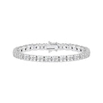 18K Solid Gold Lab Grown Diamond 12.5 Carat Tennis Bracelet | Riyanika Jewels