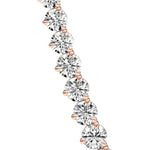 14K Lab Grown Diamond Round Cut Tennis Necklace