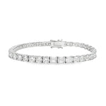 14K 10.39ct Lab Grown Diamond Round Cut Tennis Bracelet
