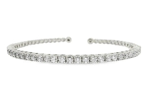 18K Solid Gold 2.82 Carat Lab Grown Diamond Bangle | Riyanika Jewels