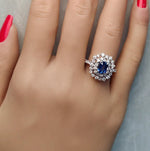 14K 2.36ct Lab Grown Diamond Radiant Cut Cocktail Ring