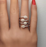 0.65ct Fancy Yellow Diamond Round Cut Cocktail Band in 18K Solid Gold | Riyanika