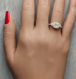 0.98ct Fancy Yellow Diamond Radiant Cut Cocktail Ring in 18K Solid Gold | Riyanika