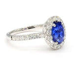 14K 2.45ct Lab Grown Diamond Oval Cut Cocktail Ring