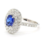 14K 2.76ct Lab Grown Diamond Oval Cut Cocktail Ring