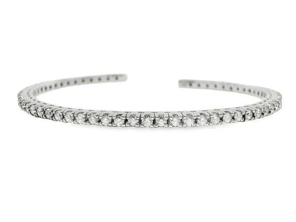 14K 1.74ct Natural Diamond Bangle