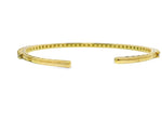 18K Solid Gold 1.74 Carat Lab Grown Diamond Bangle - Side View | Riyanika Jewels