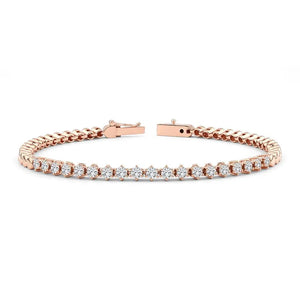 14K 1.6ct Lab Grown Diamond Twisted Tennis Bracelet