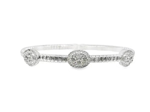 18K Solid Gold 1.60 Carat Lab Grown Diamond Bangle | Riyanika Jewels