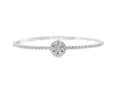 14K 1.14ct Natural Diamond Bangle
