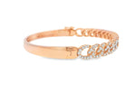 18K Solid Gold 1.70 Carat Lab Grown Diamond Bangle - Close Up | Riyanika Jewels