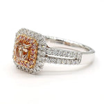 1.5ct Lab Grown Diamond Cushion Cut Ring in 18K Solid Gold | Riyanika