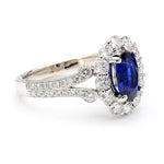 14K 2.47ct Lab Grown Diamond Oval Cut Cocktail Ring