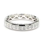 18K Solid Gold Round Lab Grown Diamond 0.50 Carat Eternity Band - Detail | Riyanika Jewels
