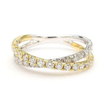 0.69ct Lab Grown Diamond Round Cut Cocktail Band in 18K Solid Gold | Riyanika
