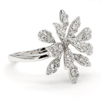 14K 0.78ct Lab Grown Diamond Round Cut Cocktail Ring