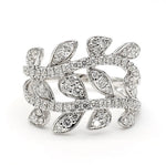 18K Solid Gold 0.90 Carat Lab Grown Round Diamond Cocktail Ring - Detail | Riyanika Jewels