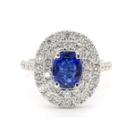 14K 2.76ct Lab Grown Diamond Oval Cut Cocktail Ring
