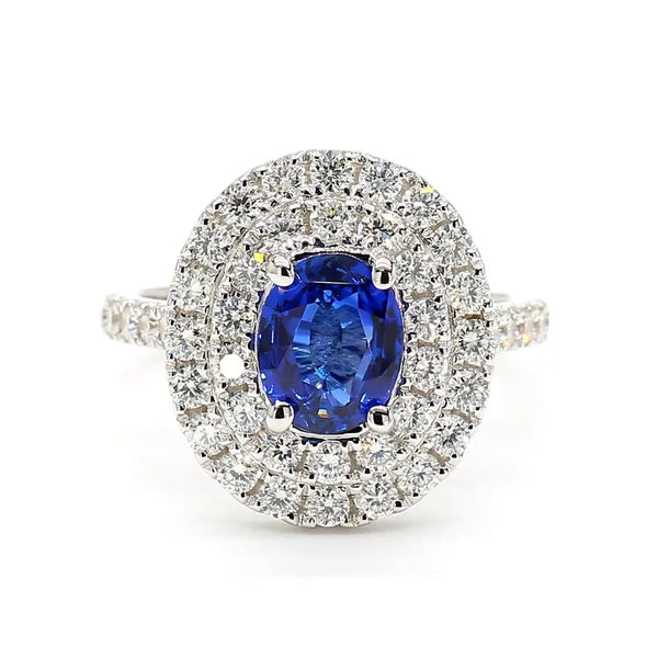 14K 2.76ct Lab Grown Diamond Oval Cut Cocktail Ring