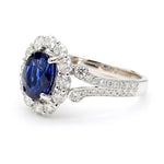 14K 2.47ct Lab Grown Diamond Oval Cut Cocktail Ring