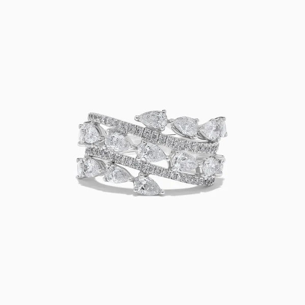 14K 2.82ct Lab Grown Diamond Pear Cut Cocktail Ring