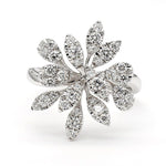 14K 0.78ct Lab Grown Diamond Round Cut Cocktail Ring