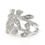 14K 0.9ct Lab Grown Diamond Round Cut Cocktail Ring