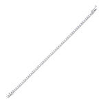 18K Solid Gold Lab Grown Diamond 4.5 Carat Infinity Tennis Bracelet - Alternate Angle